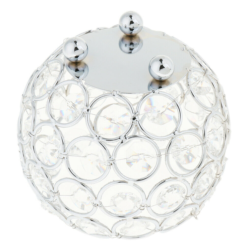 Set Of 4 Crystal Ball Tealight Holder Candlestick Candle Holder Home Romantic