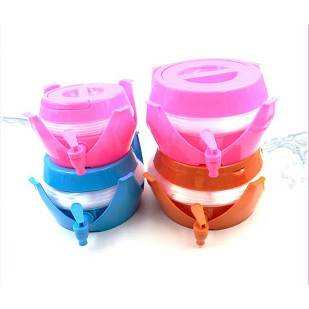 Collapsible Water Container, 5.5L Portable Folding Water Carrier with Tap, -