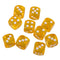 Six Side Dice Spot Dices for Board Game Toys RPG DND MTG Table Games Yellow