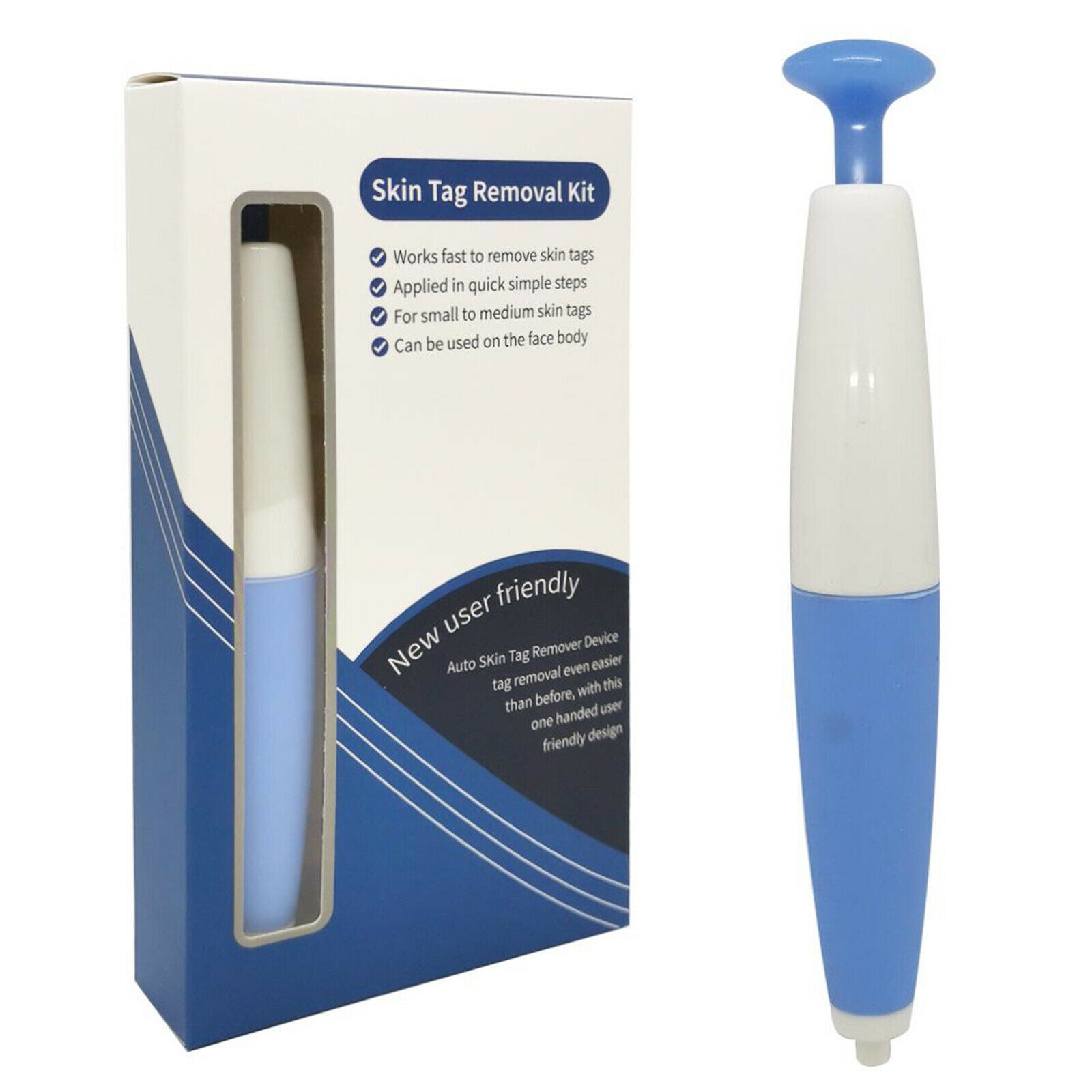 Effective Micro Skin Tag Removal Tools w/ Cleansing Swabs Adults Face Care