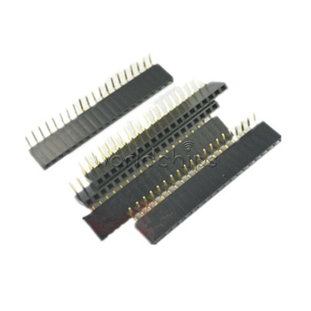 20PCS 1x20Pin Header Right Angle Female Single Row Socket Connector 2.54mm Pitch