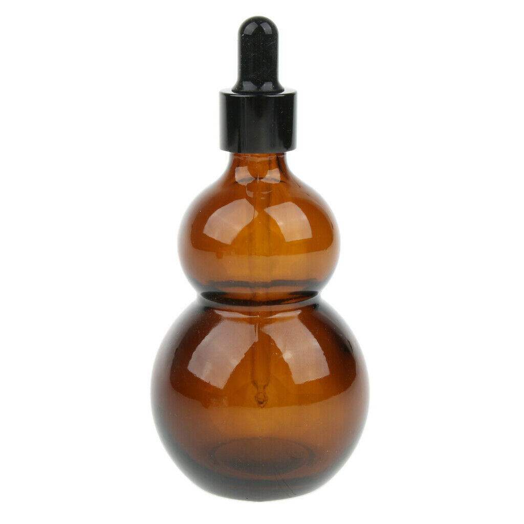 4 Piece Empty Glass Essential Oil Liquid Aromatherapy Dropper Bottles 50ml