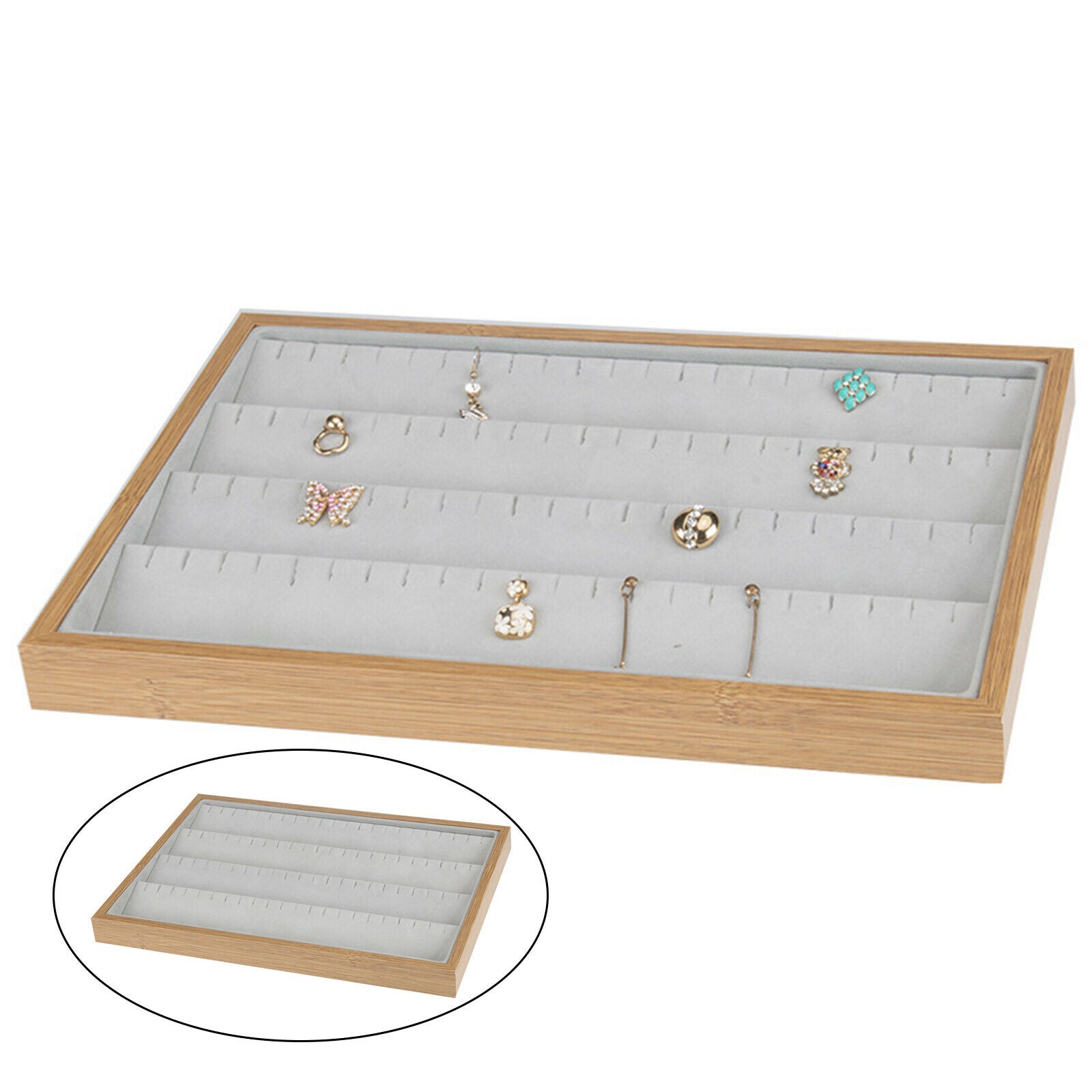88 Holes Jewelry Earring Stand Holder Box Showcase Plate Tool Home Use New