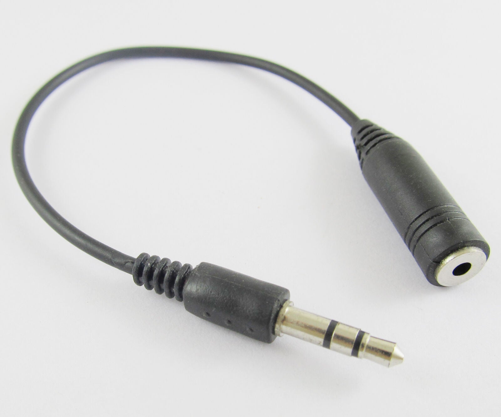 5pcs 0.18M 3.5mm Male to 2.5mm Female Stereo Headset Audio Adapter Cable NEW