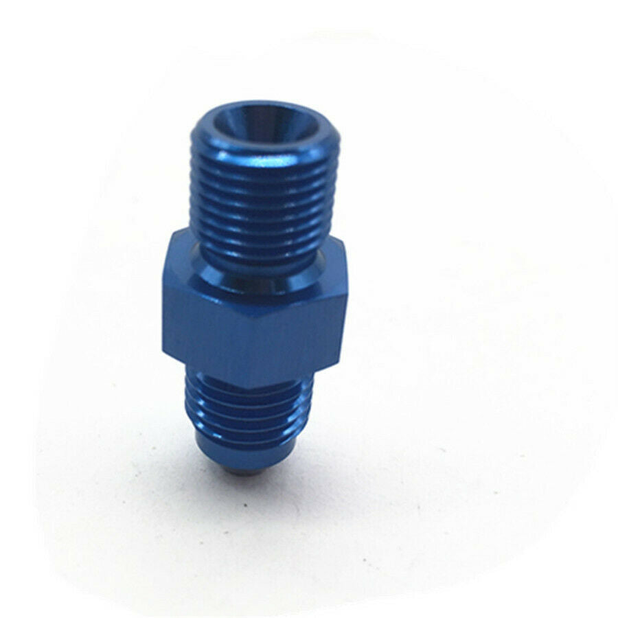 AN-4 (4AN) To M11x1.0 Turbo 1mm Restrictor Oil Feed Adapter 1PC Blue Aluminum