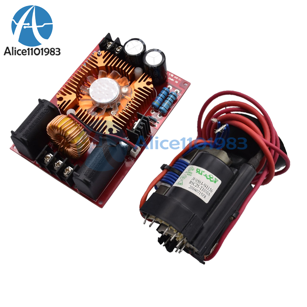 DC12V-30V ZVS Tesla Coil Flyback Driver SGTC/Marx Generator + Ignition Coil +Fan