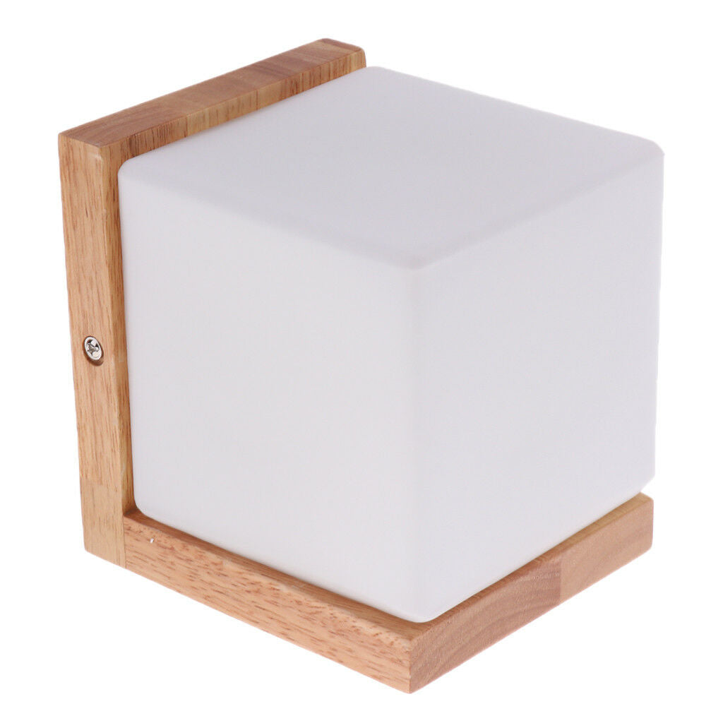 Wall Lamp Living Room Bedroom Aisle Lights Single Head Solid Wood Lamps