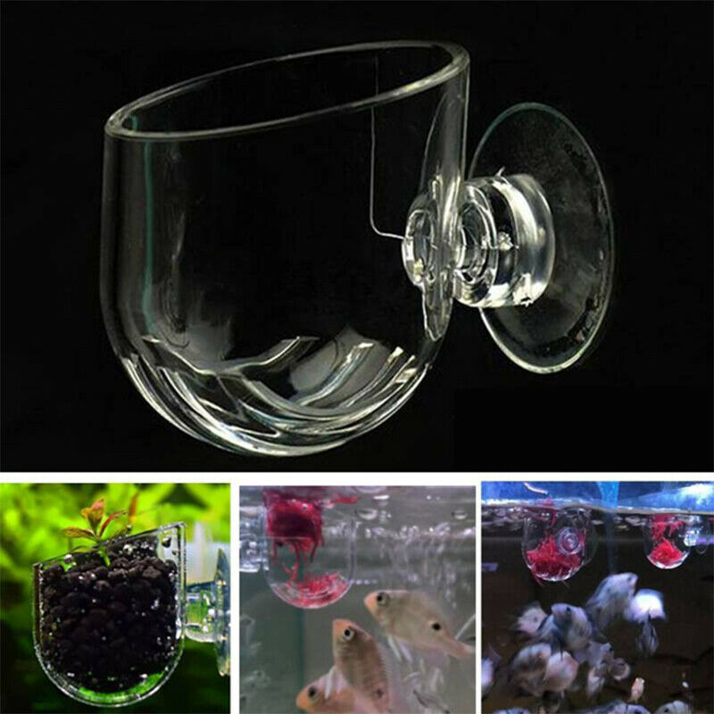 Aquarium Fish Tank Crystal Glass Pot Water Potted Aquatic Planting Cylind.l8