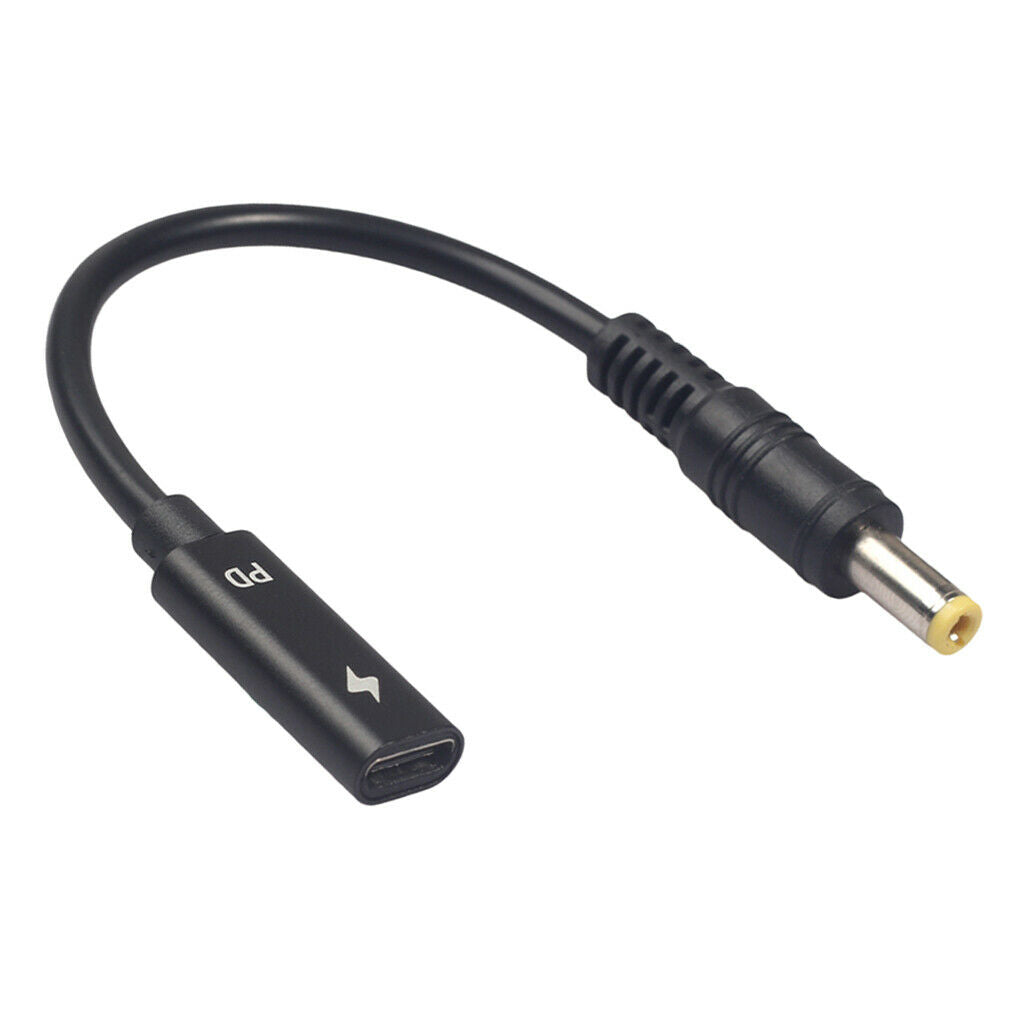 Type-C Female To 5.5mm*2.5mm Plug PD Charging Cable Charger Adapter