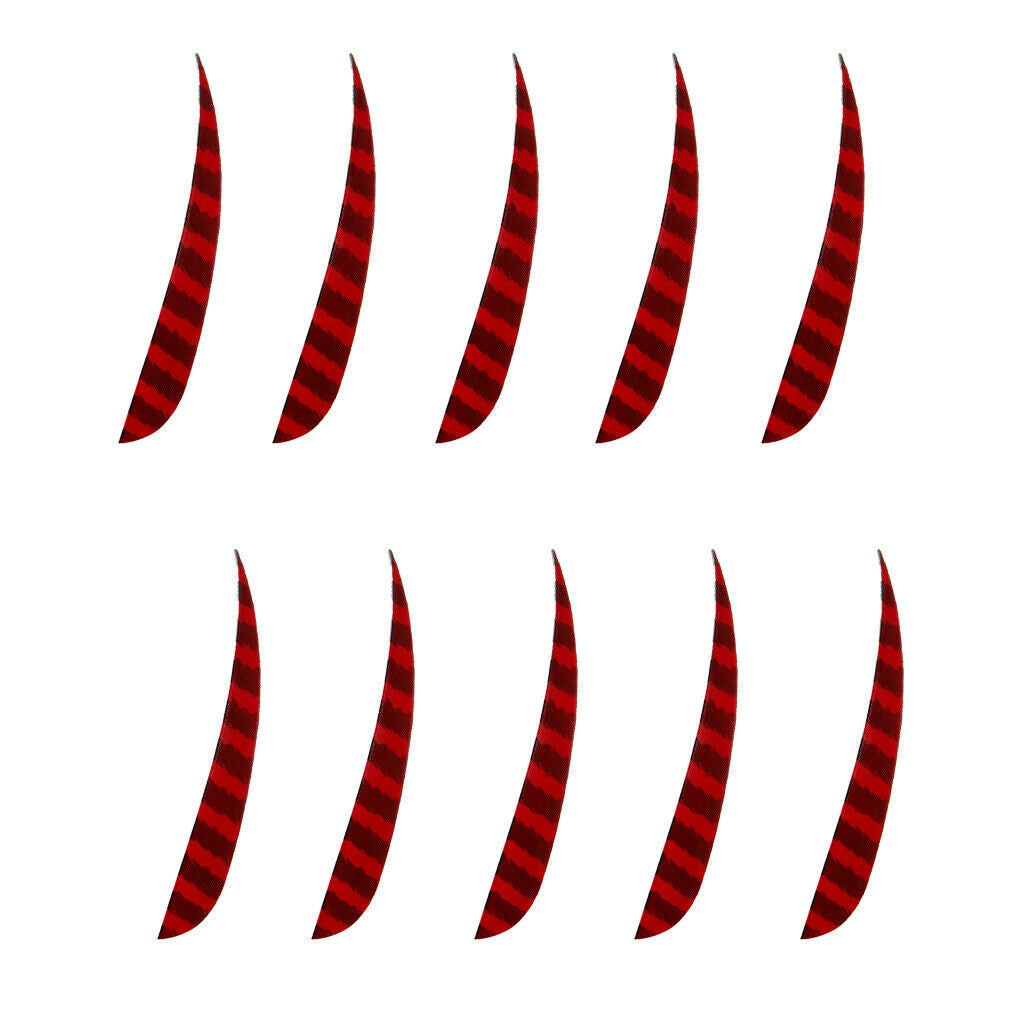 10 Pieces Drop Left-wing Feather Arrow Fletching Archery Target Hunting
