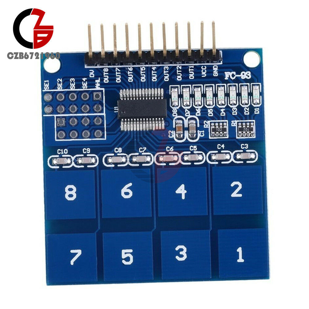 TTP226 8 Channel Digital Capacitive Switch Touch Sensor Module for arduino