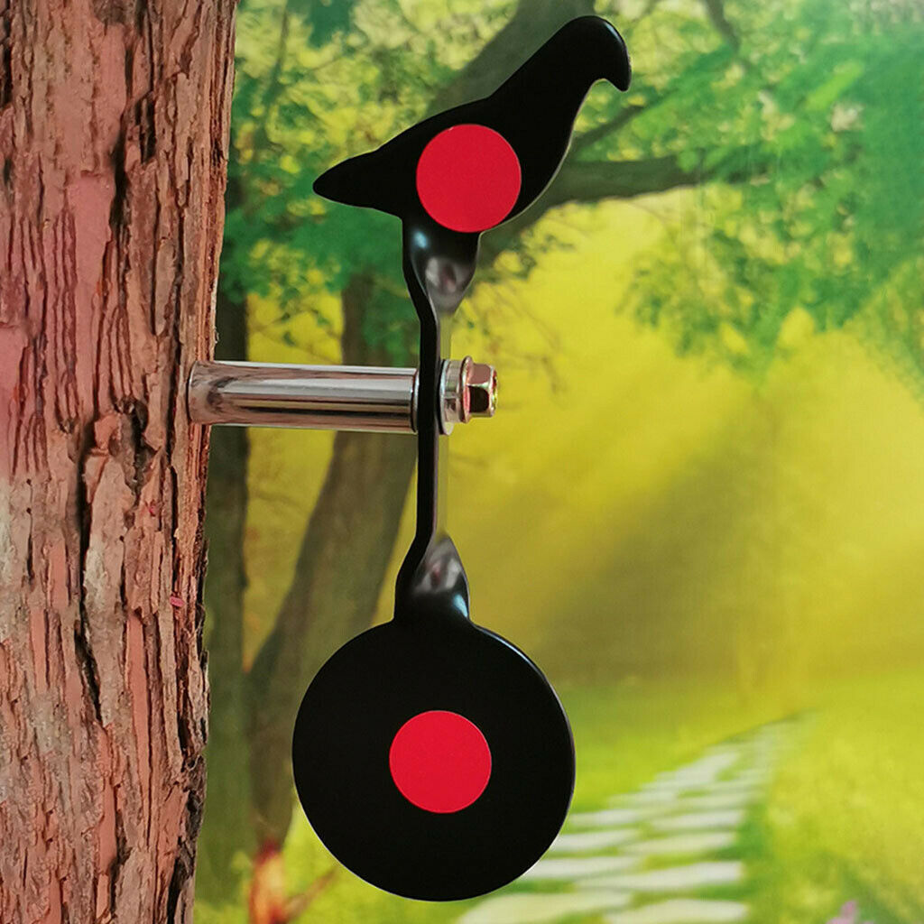 Solid Resetting Target Durable Bird Shape Shooting Target Garden Spinner Target