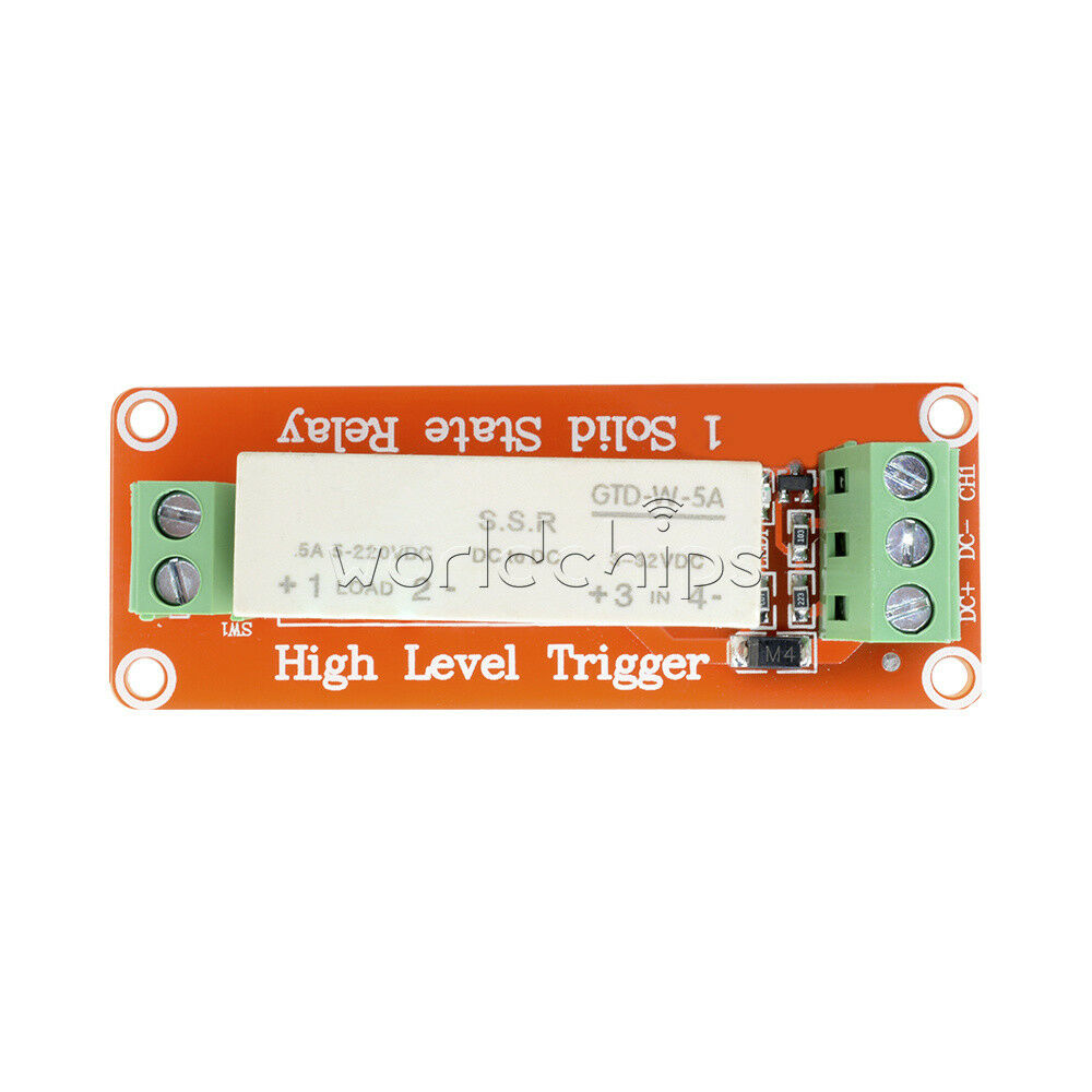 3-32V DC 1-Channel SSR Solid State Relay High-low Trigger 5A 5v 12v For Arduino