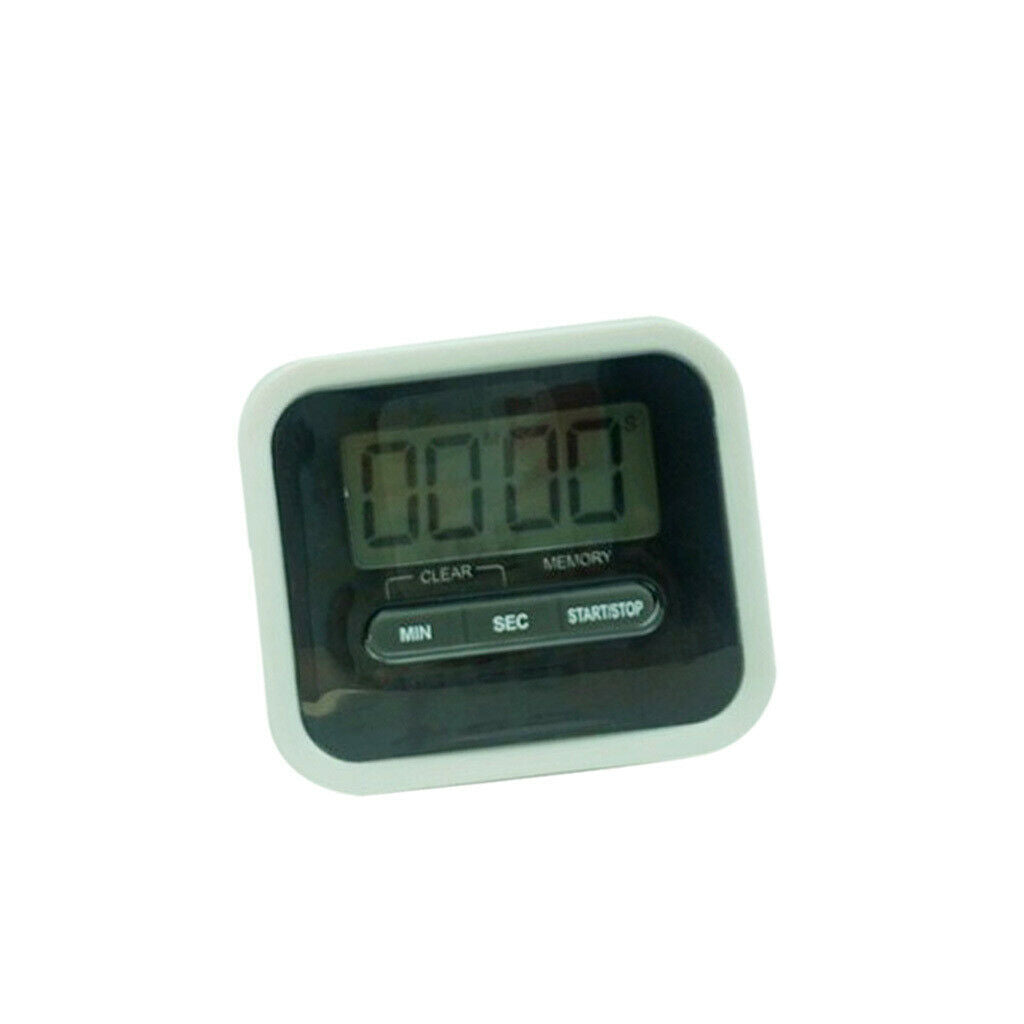 Kitchen Electronic LCD Digital Timer Cooking Alarm Reminder Count Down Black