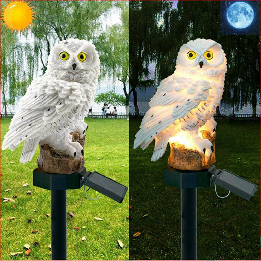 Solar Power LED Owl Parrot Lawn Light Outdoor Waterproof Garden Landscape Lamp