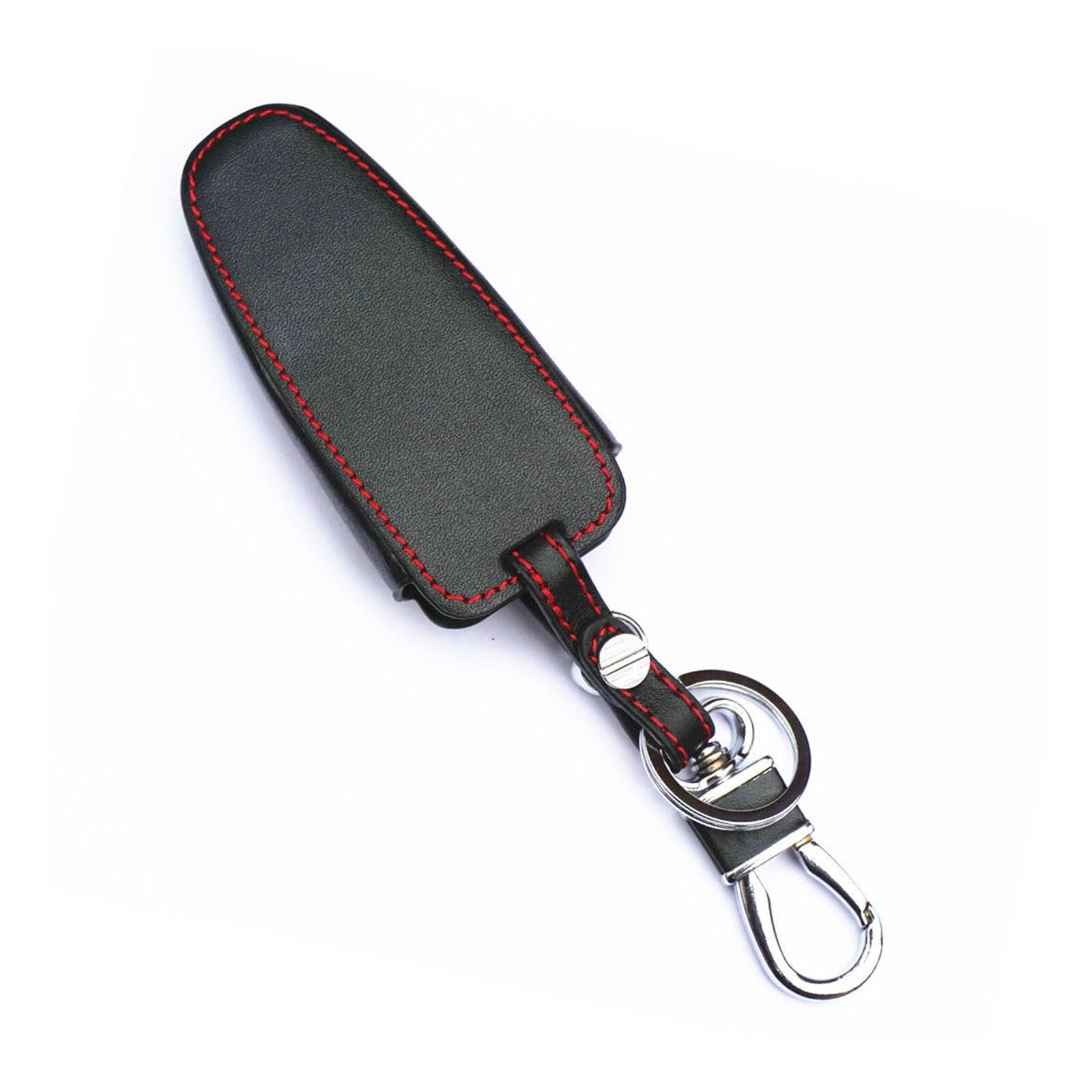 Black Leather For Ford Edge Taurus Smart Remote 5 Buttons Key Cover Case Fob