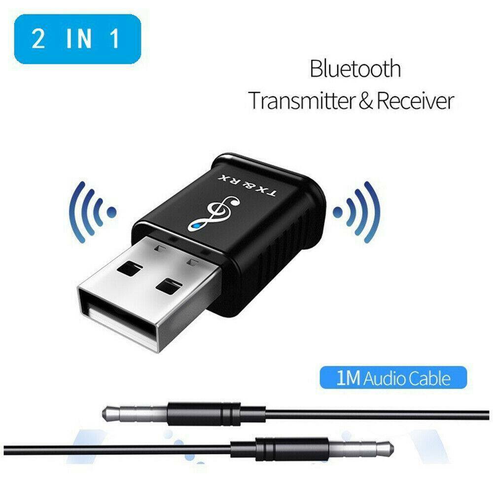 USB Bluetooth 5.0 Receiver Audio Transmitter Adapter For TV/PC Headphone Speaker