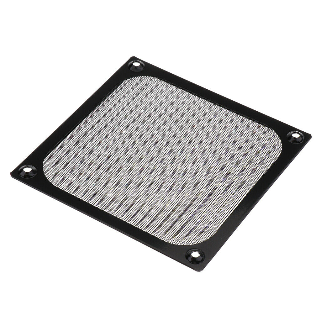 10pcs Aluminum Alloy Fan Filter Dust Guard Cover for PC Case Fan Black 120mm