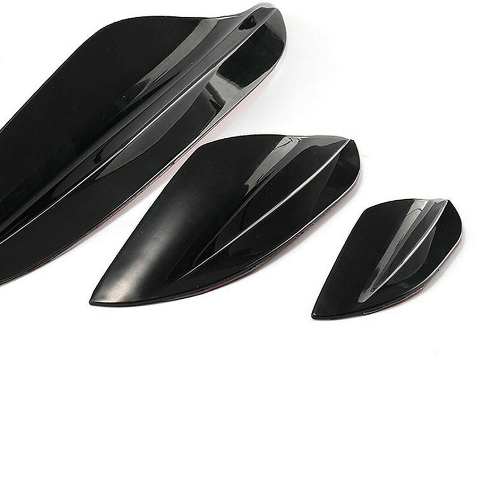 Universal Exterior Front Bumper Lip Splitter Fins Spoiler Canards Truck SUV