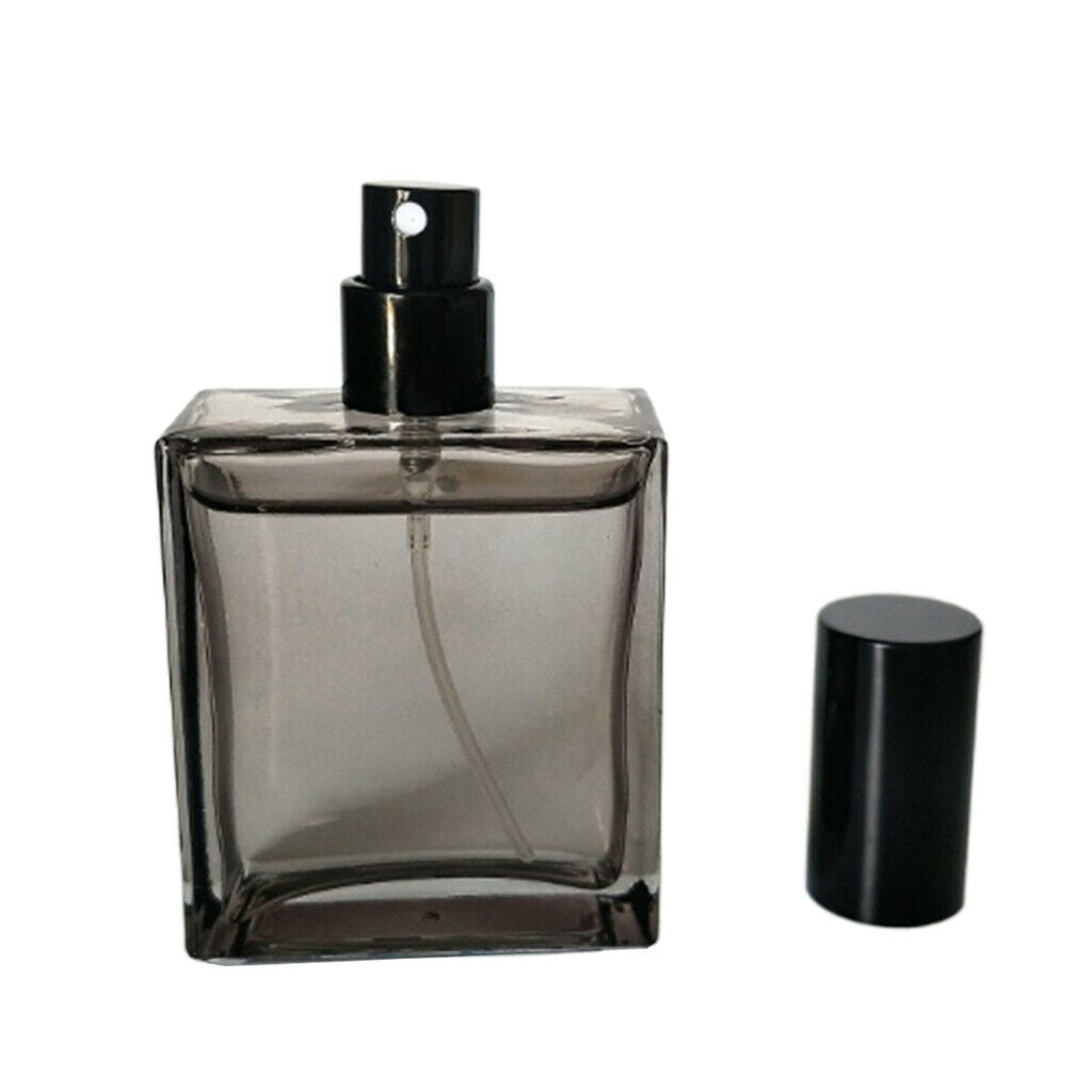 2 lot Leakproof Empty Perfume Bottle Sprayer Container for Men Gray 1.7oz