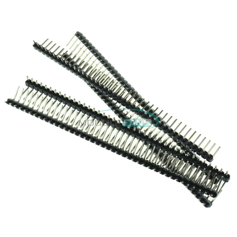 5PCS 2.54mm 40Pin Right Angle Single Row Pin Header PCB For Arduino