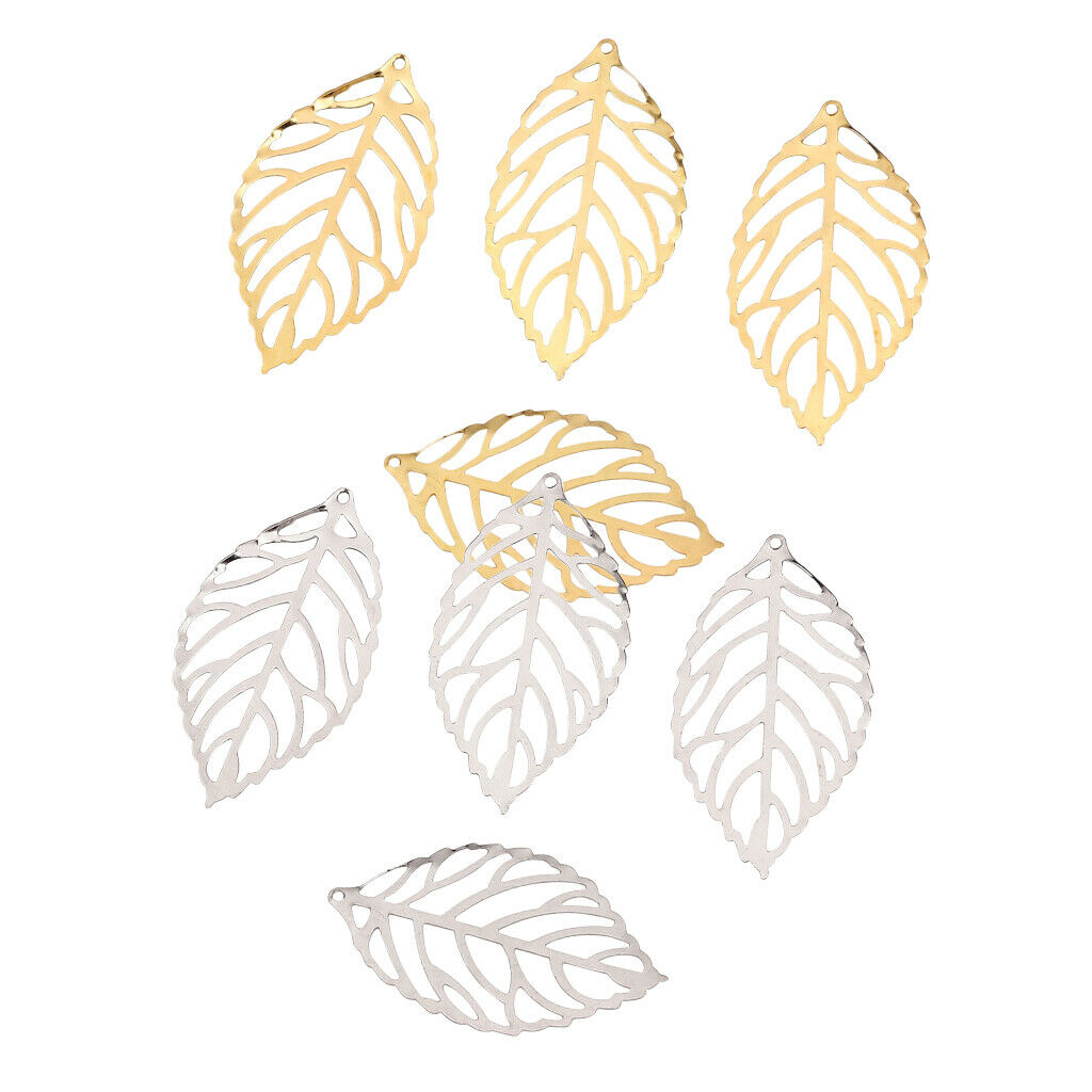 200pcs Alloy Leaves Pendants Findings for DIY Chinese Hairpin Bridal Jewelry