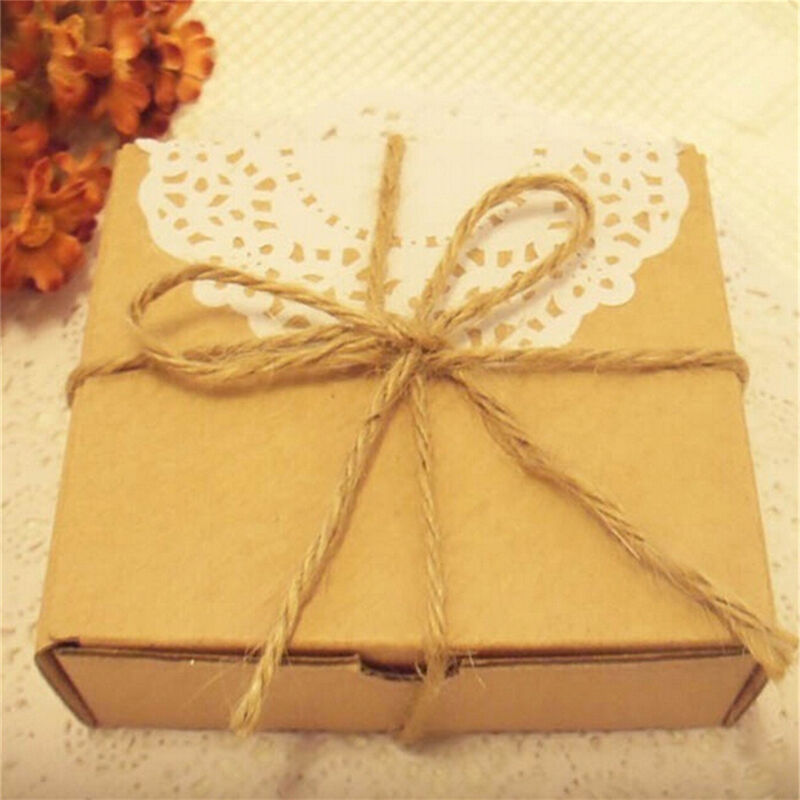 33M Christmas Hemp Rope Cord Marline for Wedding Favors Candy Boxes DIY D.l8