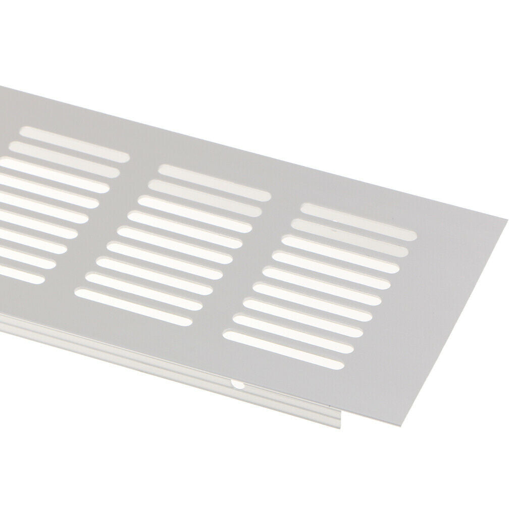 White 80x600mm Sidewall 24" X 3" Louvered Air Grille Ventilation Vent Cover