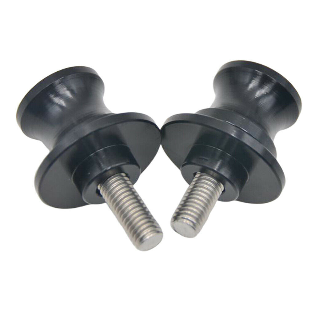 1 Pair M8 8mm Aluminum Swing Arm Spools Sliders Stand Screws For Motorcycle