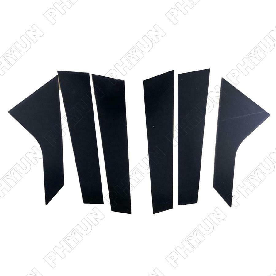 For 2020-21 Hyundai Sonata Door Trim Pillar Posts Cover Stickers Kit Gloss Black