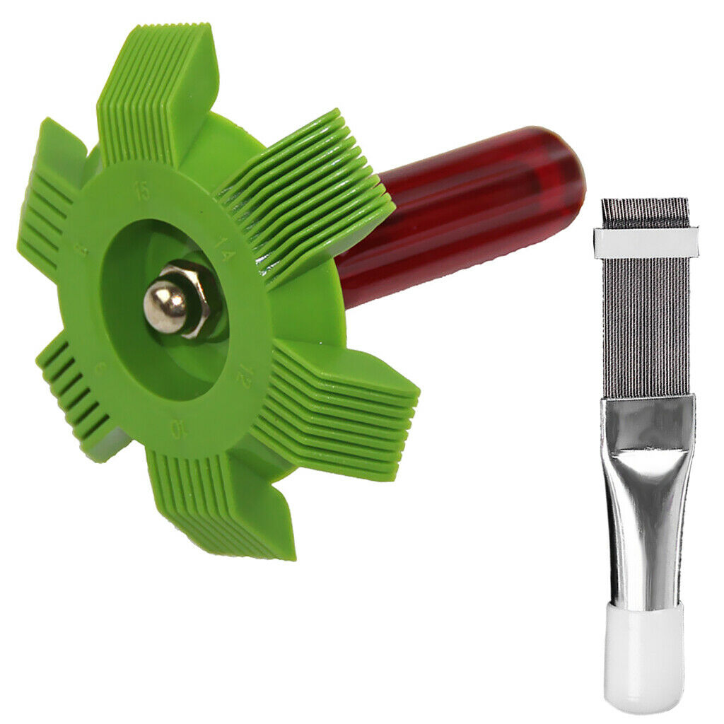 2 Pack Cleaning Tool, Fin Comb for Air Conditioner, Stainless Steel