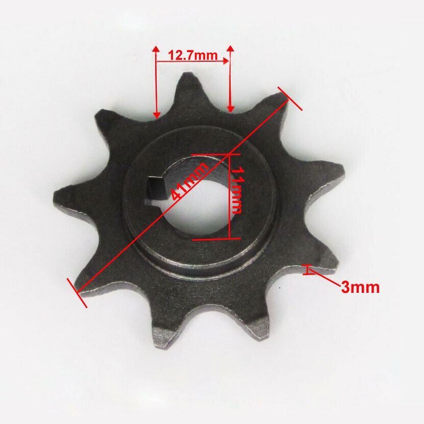 Electric Scooter Engine Motor Part Motor Pinion 9Tooth Chain Gear MY1016Z Sprock