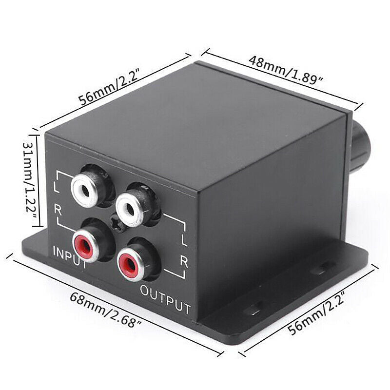 New Car Power Amplifier Audio Regulator Bass Subwoofer Equalizer Crossover ConU6