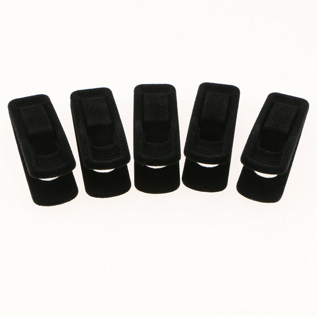 Black &Beige 20Pieces Velvet Surface Clothes Clips/Clothespins/Clothing Clamps