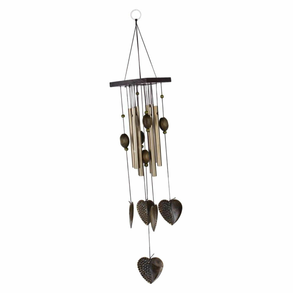 Wind Chime Wind Chime Tubes Metal Heart Decoration For Home Garden