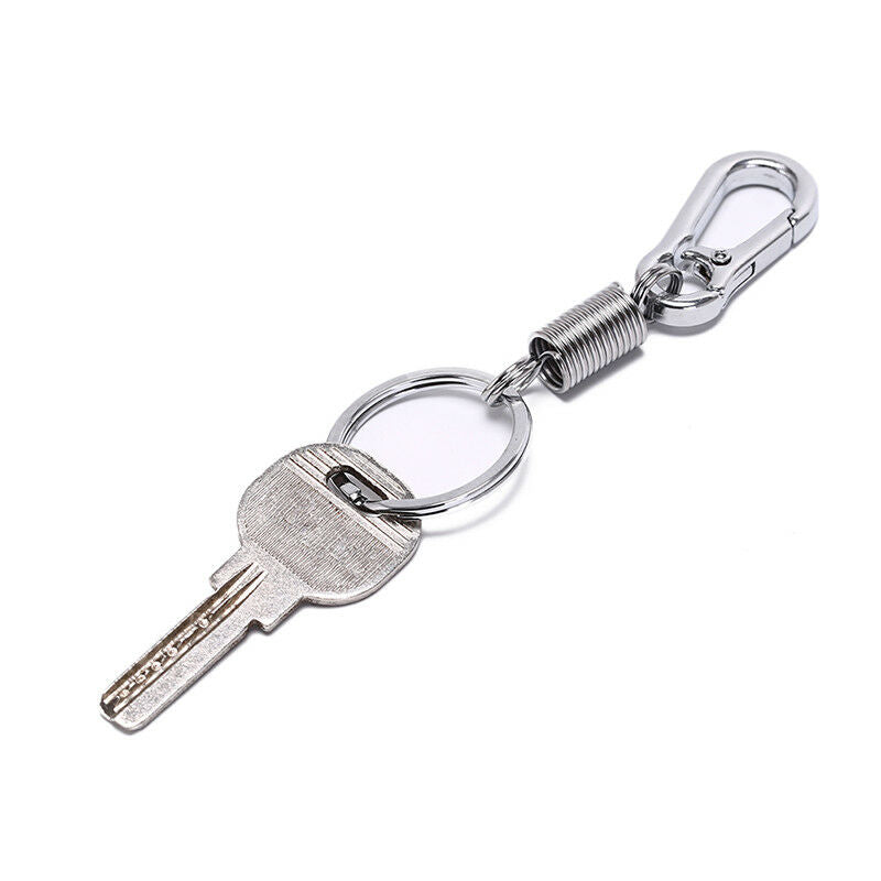 5pcs outdoor stainless steel retractable buckle hanging carabiner keychai.l8