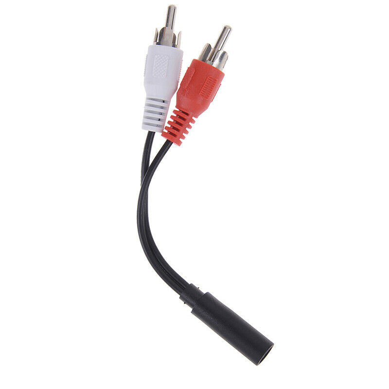 2in1 Audio cable 3.5mm to 2rca double lotus head audio adapter cable av c.l8
