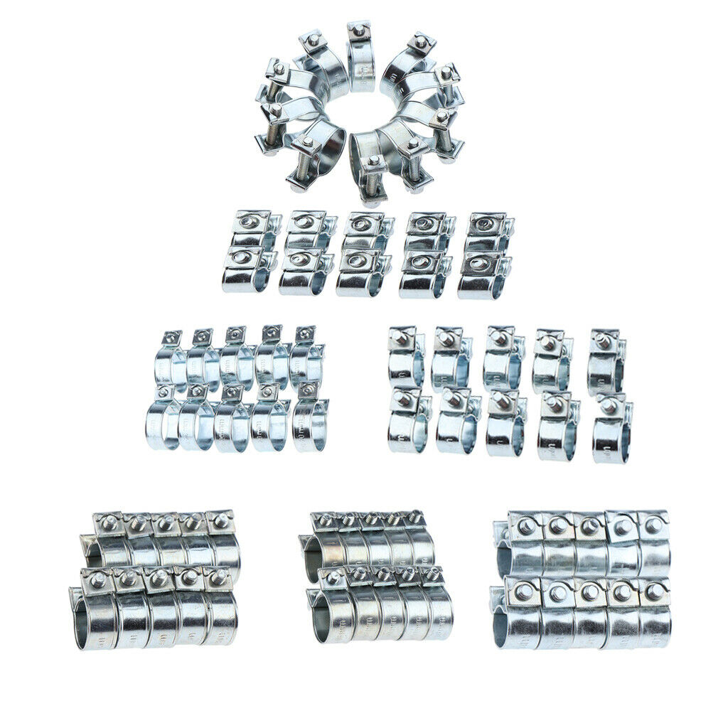 70pcs Hose Clamps Fuel Line Clips Clamp For   Petrol Pipe