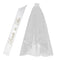 Tiara and White Edge Center  Bridal Wedding Veil with Comb and Satin Sash