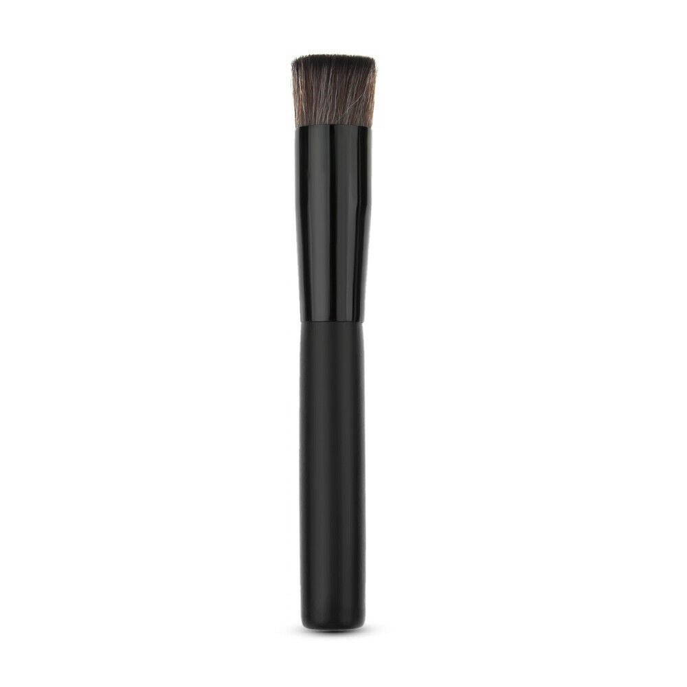 Professional Face Liquid Foundation Blend Brush Flat Concave Makeup Tool