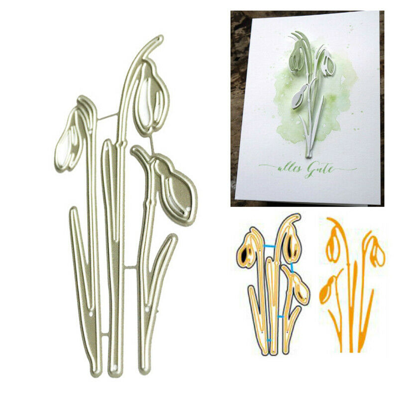 Flower Branch Metal Cutting Dies Stencil for DIY Scrapbooking Paper Card .l8