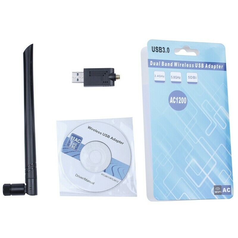 Usb 3.0 Wifi Adapter Ac 1200Mbps 5G/2.4G Dual Band Wifi Dongle Wireless NetworG4