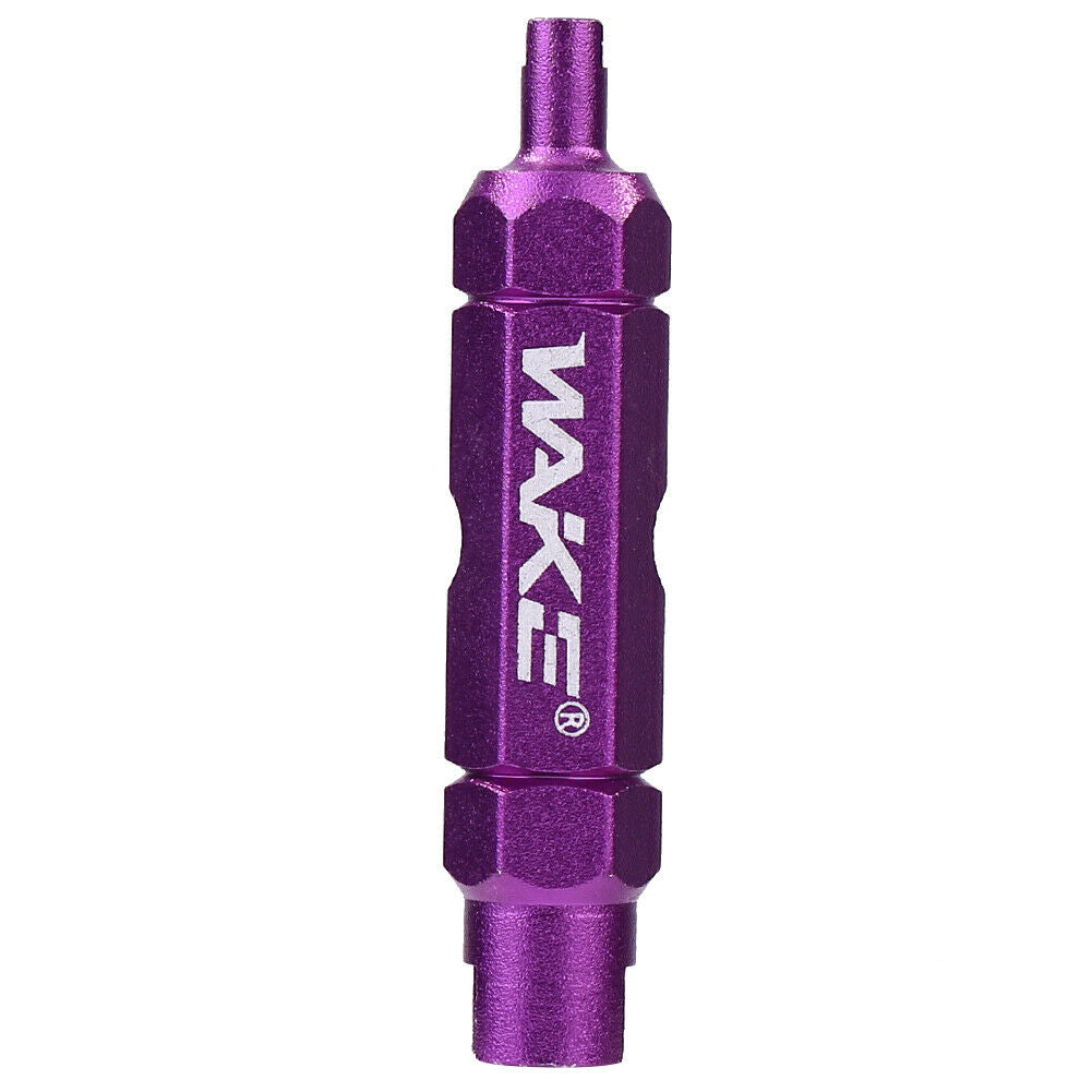 Bicycle Tire Wrench American French Valve Core Disassembly Tool (Purple)  @