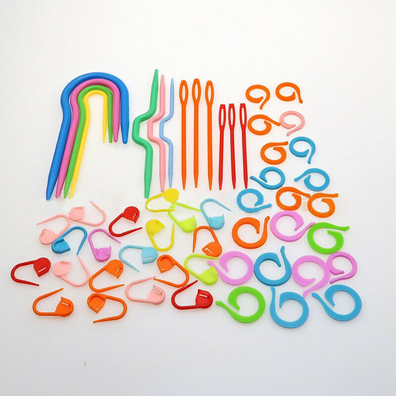53pcs ABS Plastic Knitting Cable needles Stitch Knitting Needles Smooth C.l8