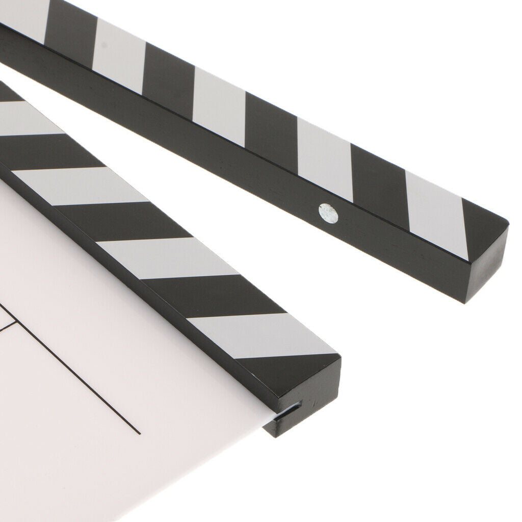 Film Movie Clapper Board Director Video Scene Cut Action Prop Clap White