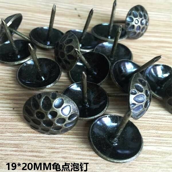 100 X Dots Upholstery Tacks Nails Furniture Decor Bronze Stud Pins 19*20MM