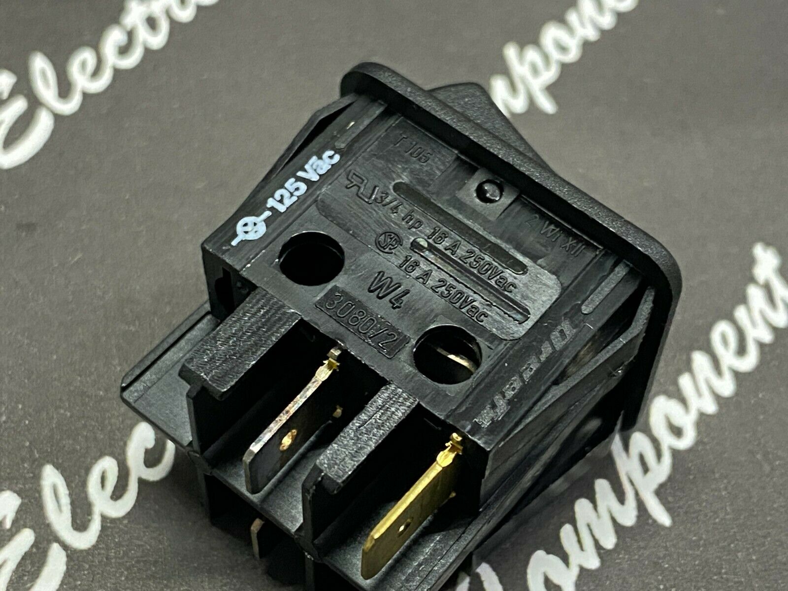 1pcs - Dreefs T125 16A 250V 3/4HP On/Off Rocker Switch