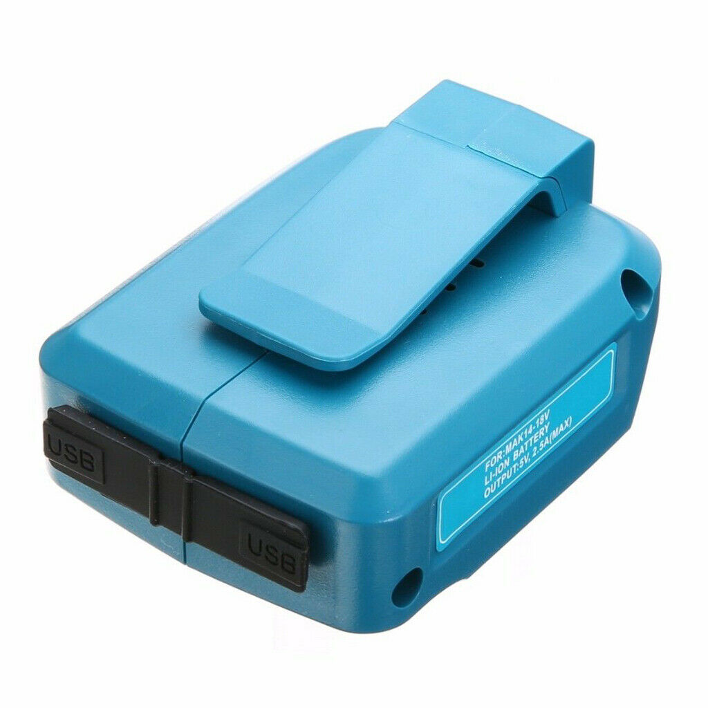 2x Blue USB Adaptor for  DEAADP05 Li-Ion 14.4V 18V LXT Batteries Charger