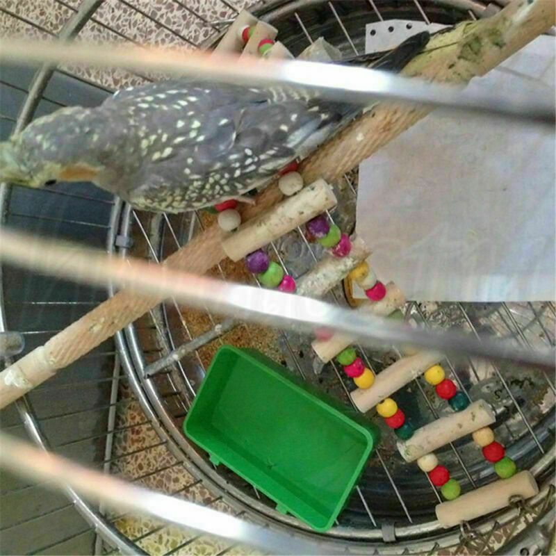 Plastic Parrot Bird Pet Bathtub Bath Clean Box Feeding Food Water Box Toys Acces