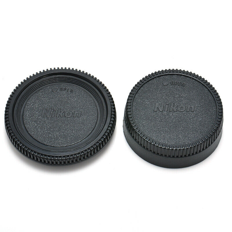 2PCS Body Lens Cover Front + Rear Covers For Nikon AF AF-S Lens DSLR SLR Camera